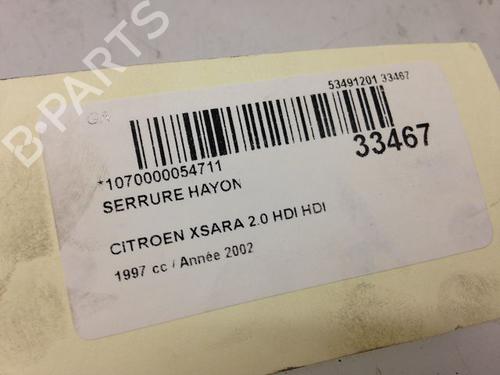 Used Tailgate lock CITROËN XSARA (N1) 2.0 HDi 109 (109 hp) 23177304