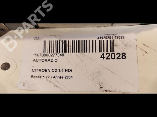 Radio CITROËN C2 (JM_) 1.4 HDi | BP9613720E6 
