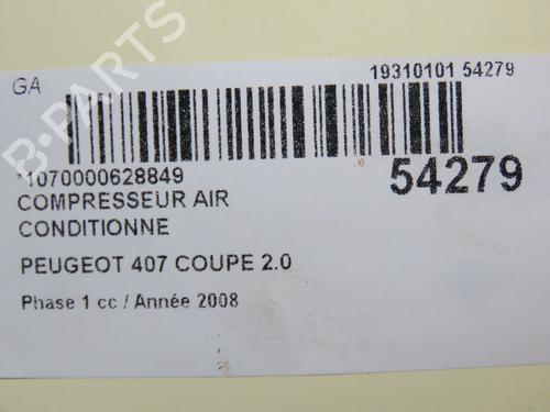 Used AC compressor PEUGEOT 407 Coupe (6C_) 2.0 HDi (136 hp) 30916884