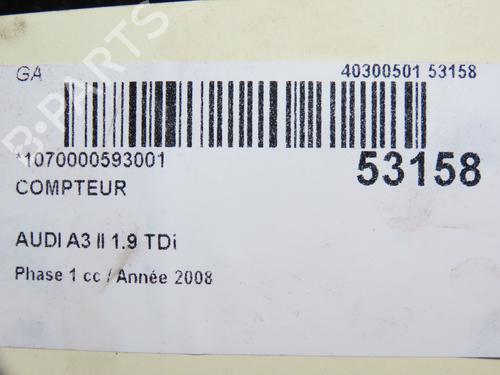 Instrument cluster AUDI A3 (8P1) 1.9 TDI | BP26404374C47 - Image 5