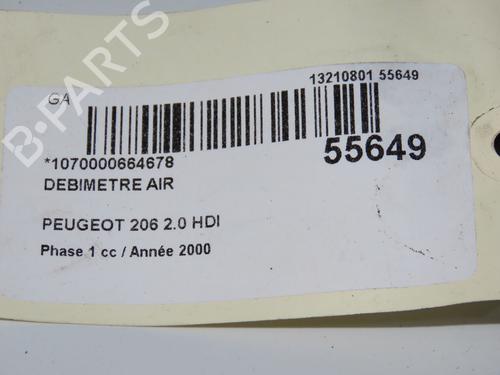 Mass air flow sensor PEUGEOT 206 Hatchback (2A/C) 2.0 HDI 90 | BP32308340M95