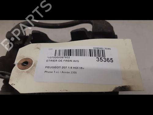 Used Left front brake caliper PEUGEOT 207 (WA_, WC_) 1.6 HDi (109 hp) 14878114