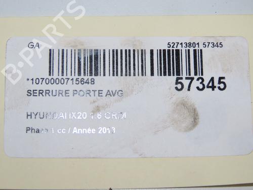 front-left-lock-hyundai-ix20-jc-2010-2011-2012-2013-2014-2015-2016-2017-2018-2019-32768864 main image