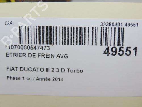 Left front brake caliper FIAT DUCATO Van (250_) 130 Multijet 2,3 D | BP19319497M105 
