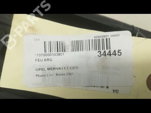 Left taillight OPEL MERIVA A MPV (X03) 1.7 CDTI (E75) | BP9597759C34 
