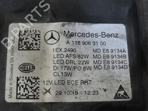 Left headlight MERCEDES-BENZ CLA (C118) AMG CLA 35 4-matic (118.351) | BP28969477C28