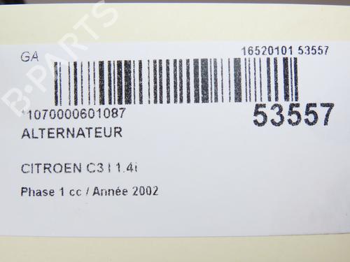 Used Alternator CITROËN C3 I (FC_, FN_) 1.4 i (73 hp) 28829127