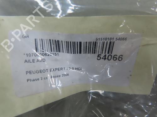 Used Right front fenders PEUGEOT EXPERT Van (222) 2.0 HDI (94 hp) 28830929