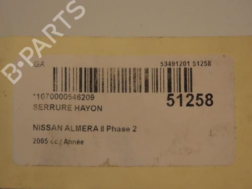 Tailgate lock NISSAN ALMERA II Hatchback (N16) 1.8 | BP23098782C101 