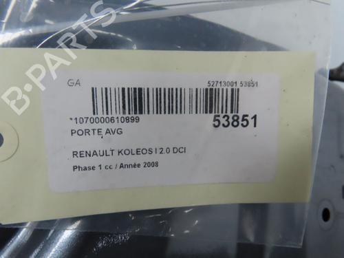 Left front door RENAULT KOLEOS I (HY_) 2.0 dCi 4x4 (HY0K) | BP28831312C2 