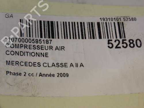 Used AC compressor MERCEDES-BENZ A-CLASS (W169) A 180 CDI (169.007, 169.307) (109 hp) 28829245