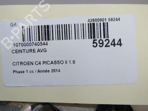 Front left seatbelt CITROËN C4 Picasso II 1.6 HDi / BlueHDi 115 | BP37062632I26 - Image 7