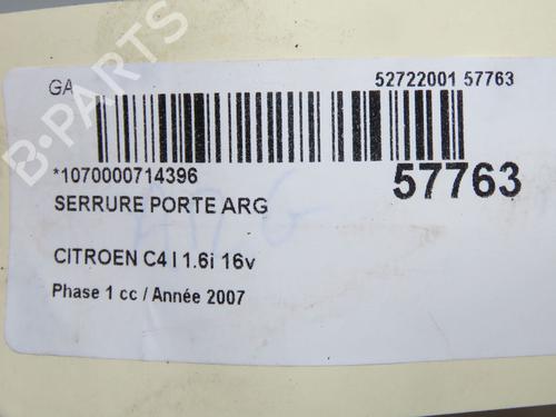 Used Rear left lock Rear left lock CITROËN C4 I (LC_) 1.6 16V (109 hp) 33008133 33008133