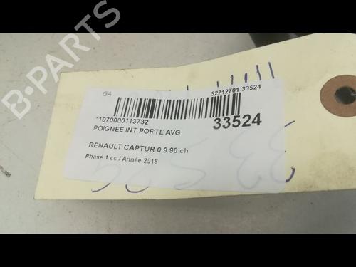 Used Front left interior door handle RENAULT CAPTUR I (J5_, H5_) 0.9 TCe 90 (90 hp) 9597936