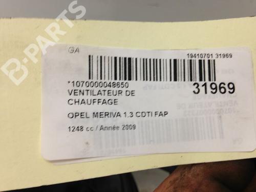 Heater blower motor OPEL MERIVA A MPV (X03) 1.3 CDTI (E75) | BP9593866M62 