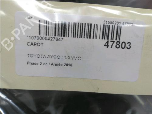 Used Hood TOYOTA AYGO (_B1_) 1.0 (KGB10_, KGB10R) (68 hp) 18709823