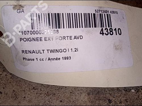 Front right exterior door handle RENAULT TWINGO I (C06_) 1.2 (C063, C064) | BP9618469C129 