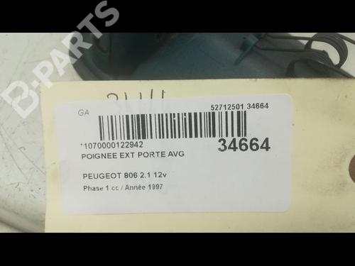 Front left exterior door handle PEUGEOT 806 (221) 2.1 td 12V | BP9598575C128 