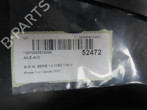 Used Right front fenders BMW 1 (F20) 116 d (116 hp) 28830908