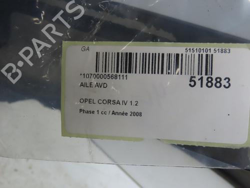 Right front fenders OPEL CORSA D (S07) 1.2 (L08, L68) | BP23125014C42 