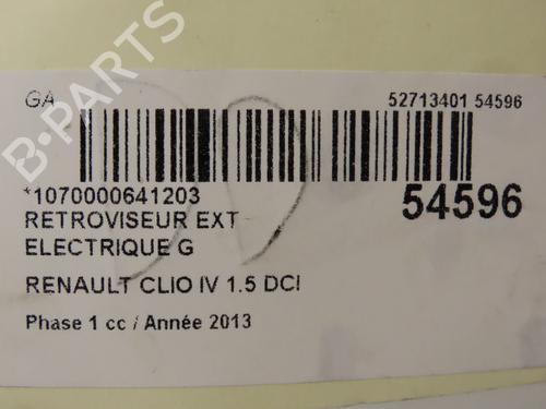 Used Left mirror RENAULT CLIO IV (BH_) 1.5 dCi 90 (90 hp) 29469768