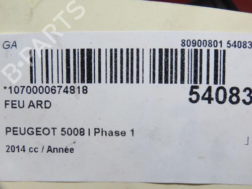 Right taillight PEUGEOT 5008 (0U_, 0E_) 1.6 HDi | BP30867411C35