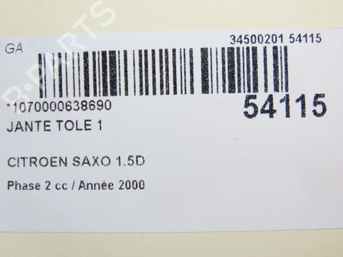 Rim CITROËN SAXO (S0, S1) 1.5 D | BP28830156C45