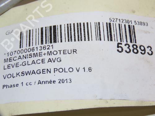 Front left window mechanism VW POLO V (6R1, 6C1) 1.6 TDI | BP28801921C22