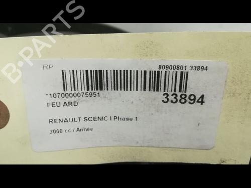 Used Right taillight RENAULT SCÉNIC I MPV (JA0/1_, FA0_) 1.6 (JA00, JA16, JA15, JA19, JA1V, JA2B, JA2C, JA0B,... (107 hp) 9596078