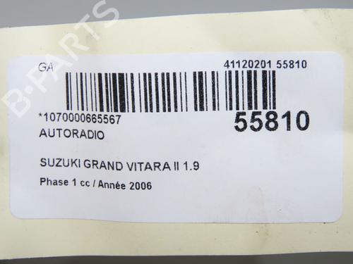 Bilradio SUZUKI GRAND VITARA II (JT, TE, TD) 1.9 DDiS All-wheel Drive (JT419, TD44, JB419WD, JB419XD,... (129 hp) 32076113