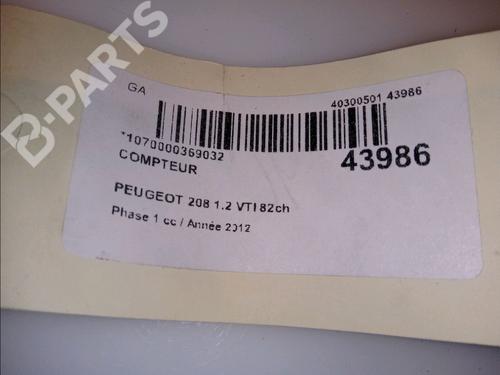 Instrument cluster PEUGEOT 208 I (CA_, CC_) 1.2 VTI 82 | BP11101307C47 