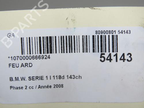 Fanale posteriore destro BMW 1 (E87) 118 d (143 hp) 32354795