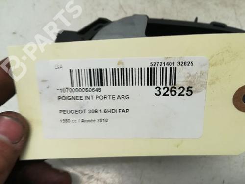 Rear left interior door handle PEUGEOT 308 I (4A_, 4C_) 1.6 HDi | BP9594973I15 