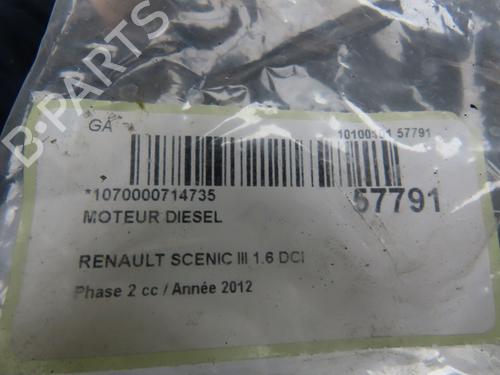 Used Engine Engine RENAULT SCÉNIC III (JZ0/1_) 1.6 dCi (JZ00, JZ12) (130 hp) 32457454 32457454