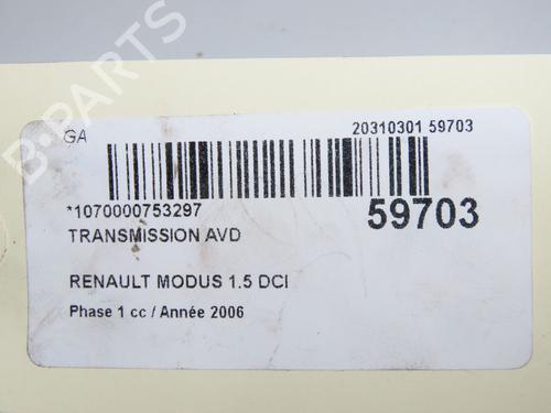 Right front driveshaft RENAULT MODUS / GRAND MODUS (F/JP0_) 1.5 dCi (FP0E, JP0E) | BP37083261M39 - Image 5