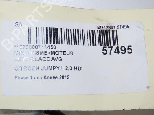 Used Front left window mechanism CITROËN JUMPY II Van 2.0 HDi 125 (128 hp) 32179162