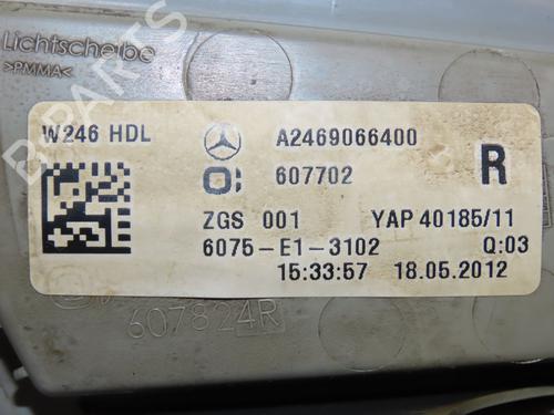 Right tailgate light MERCEDES-BENZ B-CLASS Sports Tourer (W246, W242) B 200 CDI (246.201) | BP11104195C80 