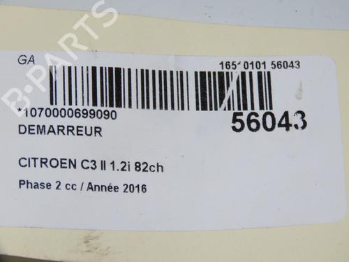 Used Starter CITROËN C3 II (SC_) 1.2 VTi 82 (82 hp) 31242430
