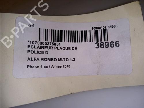 Nummerpladelys Nummerpladelys ALFA ROMEO MITO (955_) 1.3 MultiJet (955AXP1A, 955AYC1A) (95 hp) 14880517 14880517