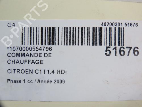 Used Climate control CITROËN C1 (PM_, PN_) 1.4 HDi (54 hp) 22751193
