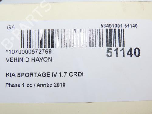 Tailgate lift support KIA SPORTAGE IV (QL, QLE) 1.7 CRDi | BP31121084C138 