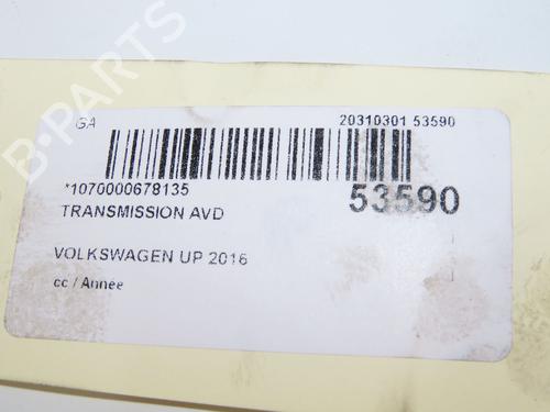 Transmisión delantera derecha VW UP! (121, 122, BL1, BL2, BL3, 123) 1.0 (60 hp) 31747969