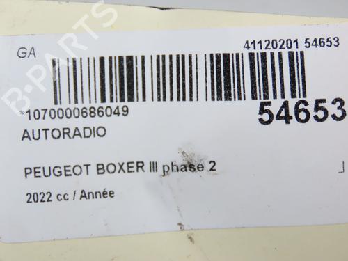 Used Radio PEUGEOT BOXER Van 2.2 BlueHDi 140 (140 hp) 30691873