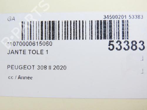Rim PEUGEOT 308 II (LB_, LP_, LW_, LH_, L3_) 1.5 BlueHDI 100 | BP28967757C45 