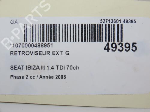 Left mirror SEAT IBIZA III (6L1) 1.4 TDI | BP19104246C26 