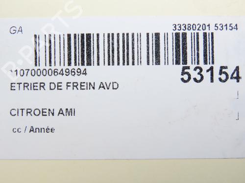 Right front brake caliper CITROËN AMI (9A_) Electric (9AZ2CA) | BP36494189M104 - Image 7