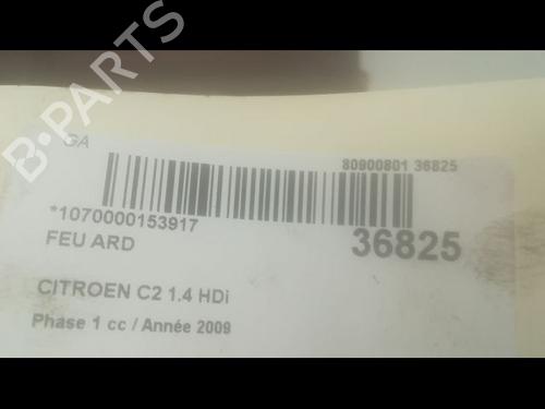 Used Right taillight CITROËN C2 (JM_) 1.4 HDi (68 hp) 9600875