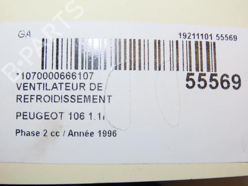 Used Radiator fan PEUGEOT 106 II (1A_, 1C_) 1.1 i (60 hp) 29318731
