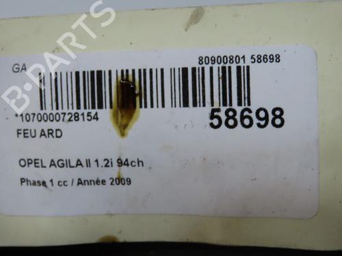 Right taillight OPEL AGILA B (H08) 1.2 (F68) | BP38676527C35 - Image 5