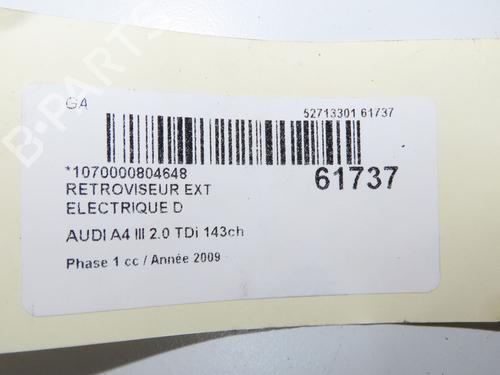 right-mirror-audi-a4-b8-8k2-2007-2008-2009-2010-2011-2012-2013-2014-2015-2016-2017-39997095 main image